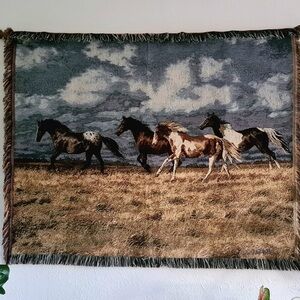 Wild Horses Tapestry Wall Hanging